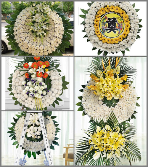 湖北荆门市京山县钱场镇幸福村花圈速递